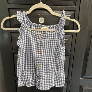 Cat & Jack Blue Gingham Kids Top